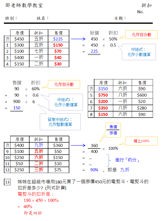 折扣